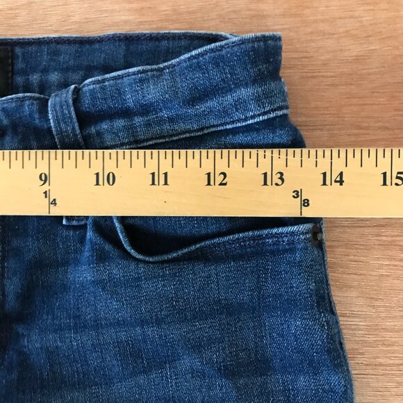 Hudson Midrise Ankle Natalie Super Skinny Jeans Women 26 Blue Dark Wash Stretch - Picture 10 of 12